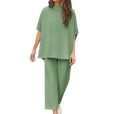 Aella - Relaxed Batwing Sleeve Comfort Set