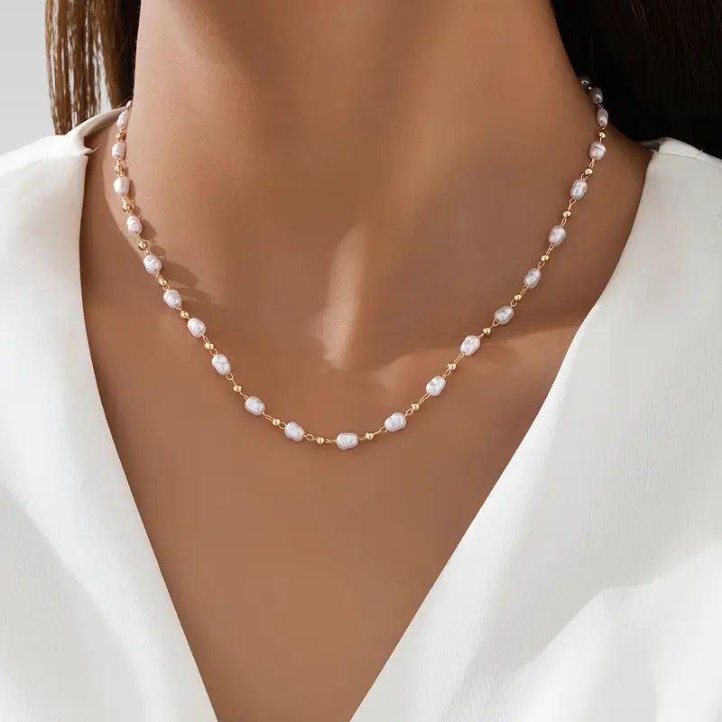 Audra - Pearl Bead Necklace