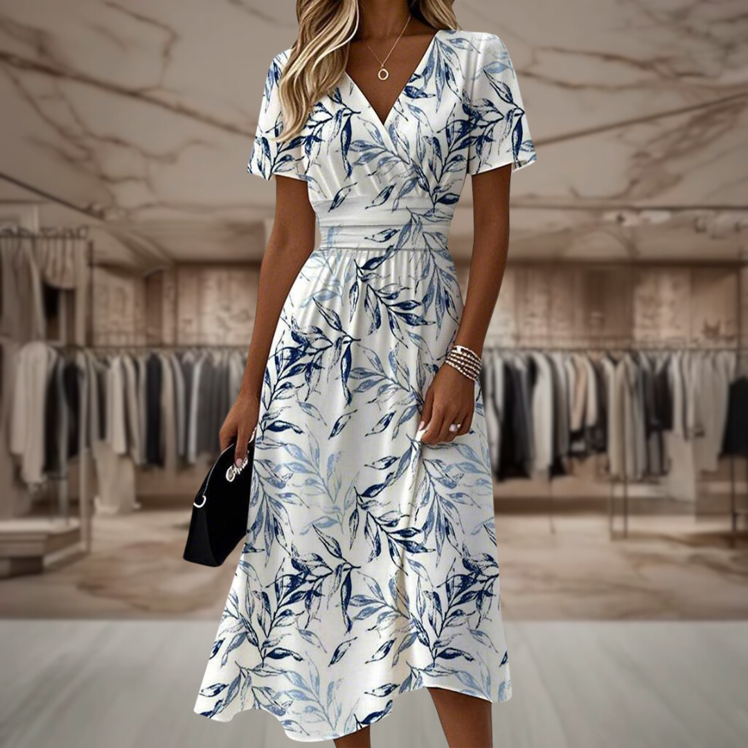 Denora - Elegant Floral Dress