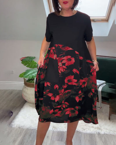 Ivania - Elegant Casual Floral Dress