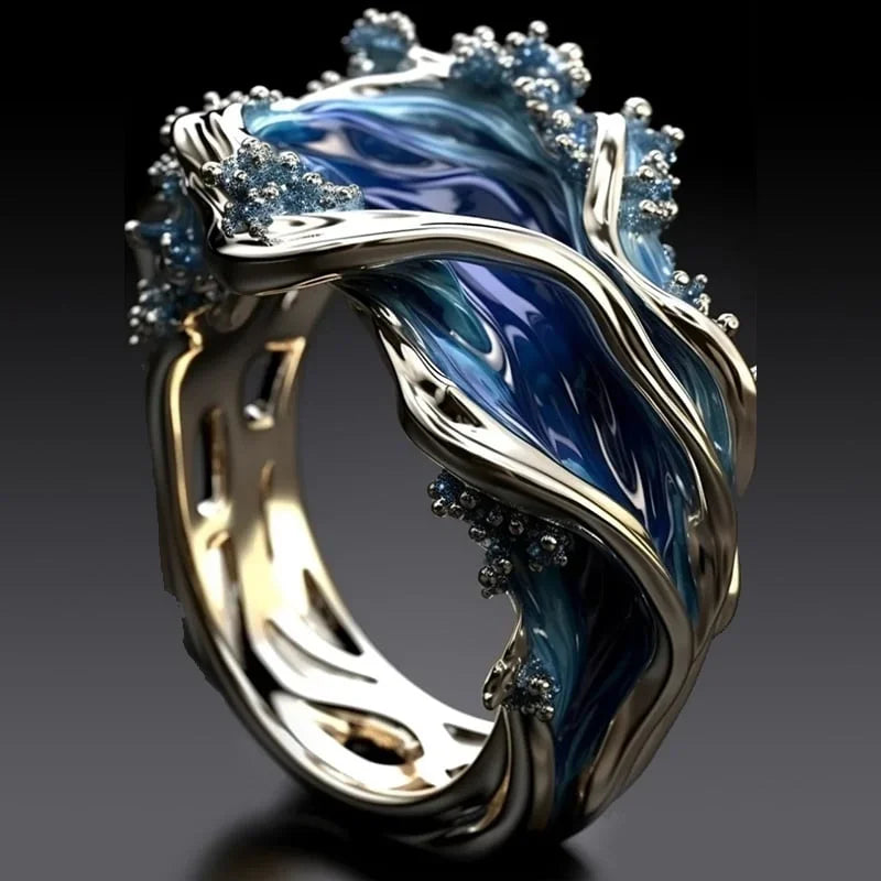 Calantha - Ocean Wave Statement Ring
