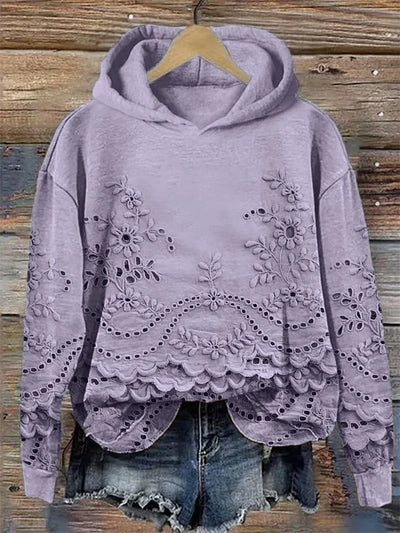 Eliska - Stylish Casual Floral Hoodie