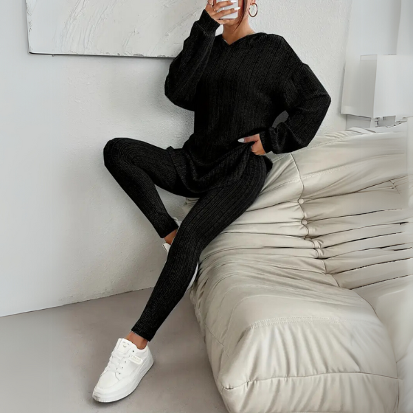 Ella Hoodie Sweater and Skinny Trousers Set