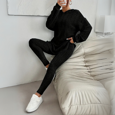 Ella Hoodie Sweater and Skinny Trousers Set