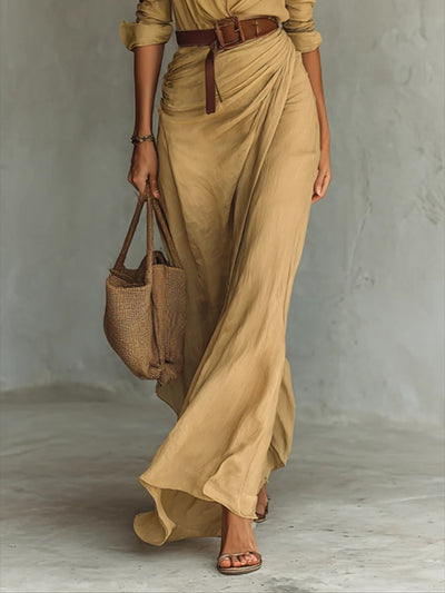Dominique - Elegant Casual Shirt Dress