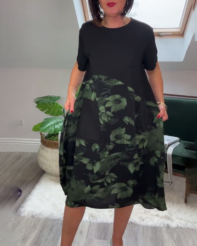 Ivania - Elegant Casual Floral Dress