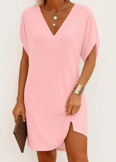 Gianella - Elegant Casual V-Neck Dress
