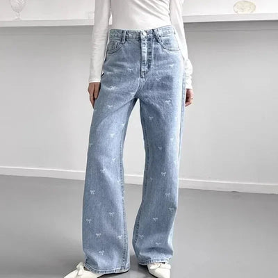 MajoraStyle | Valeria Trendy High-Waist Wide Jeans 🎀