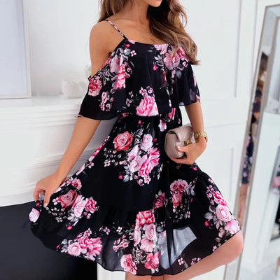 BlossiBreeze Floral Dress