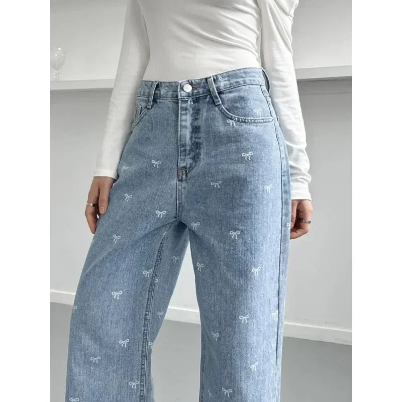 MajoraStyle | Valeria Trendy High-Waist Wide Jeans 🎀