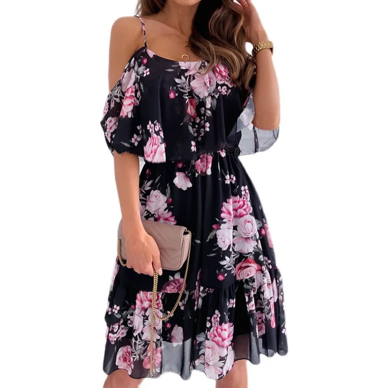BlossiBreeze Floral Dress