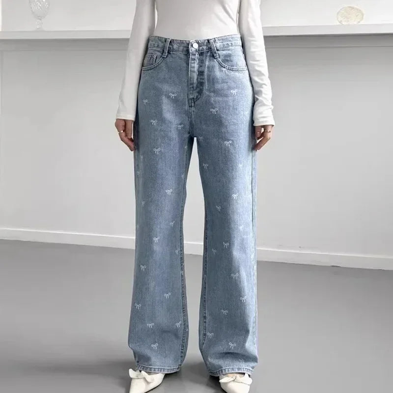 MajoraStyle | Valeria Trendy High-Waist Wide Jeans 🎀