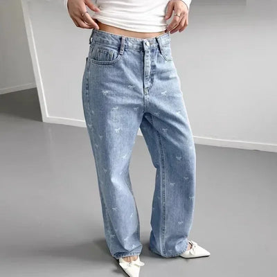 MajoraStyle | Valeria Trendy High-Waist Wide Jeans 🎀
