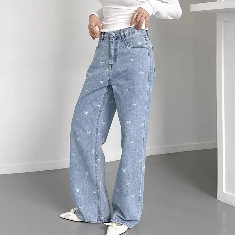 MajoraStyle | Valeria Trendy High-Waist Wide Jeans 🎀
