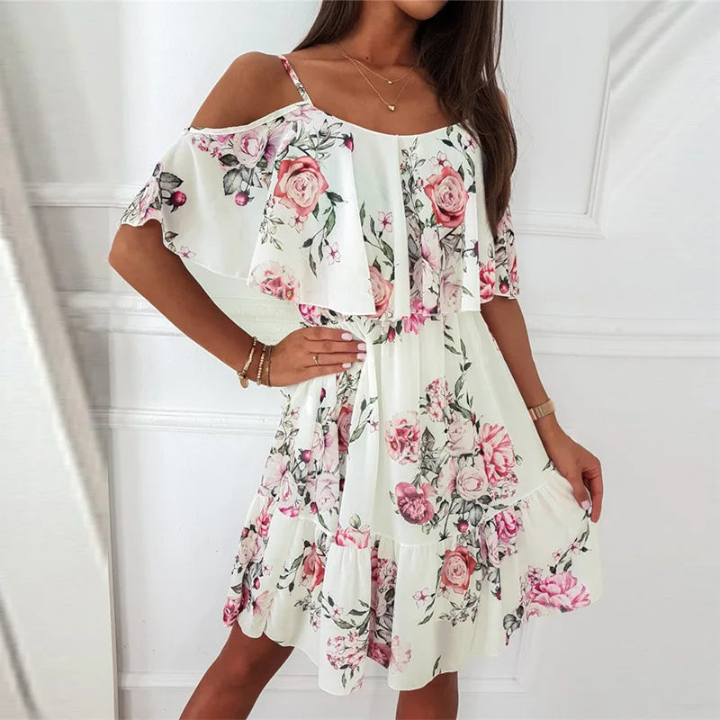 BlossiBreeze Floral Dress
