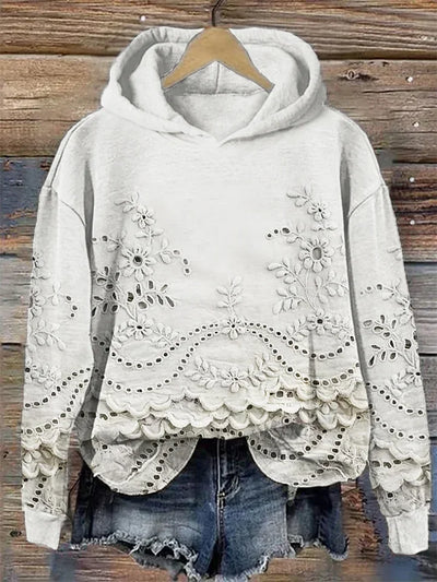 Eliska - Stylish Casual Floral Hoodie