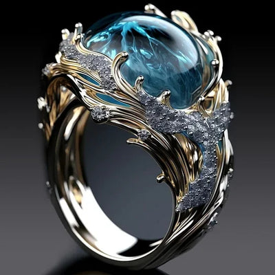 Calantha - Ocean Wave Statement Ring