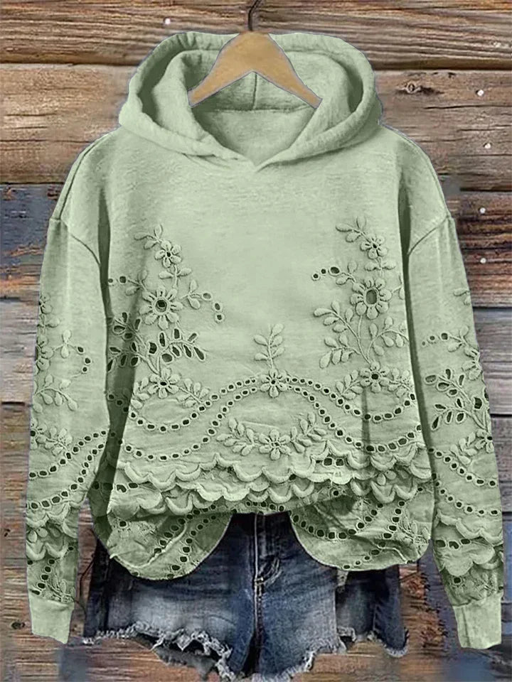 Eliska - Stylish Casual Floral Hoodie