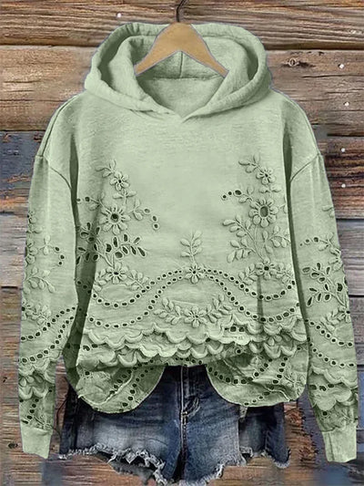 Eliska - Stylish Casual Floral Hoodie
