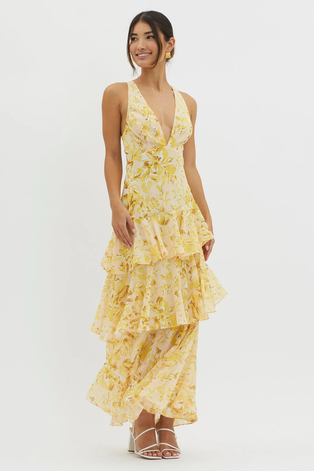 Benedetta - Elegant Floral Maxi Dress