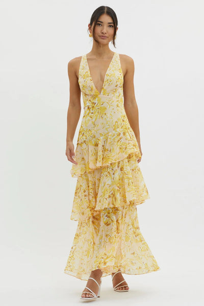 Benedetta - Elegant Floral Maxi Dress