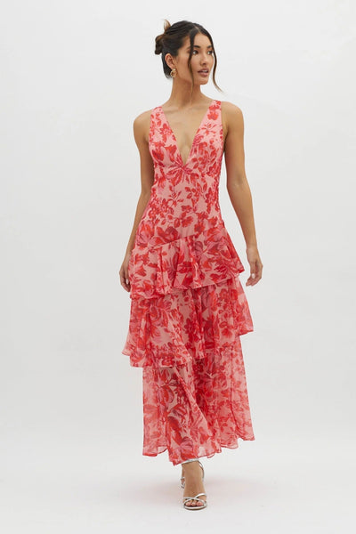 Benedetta - Elegant Floral Maxi Dress