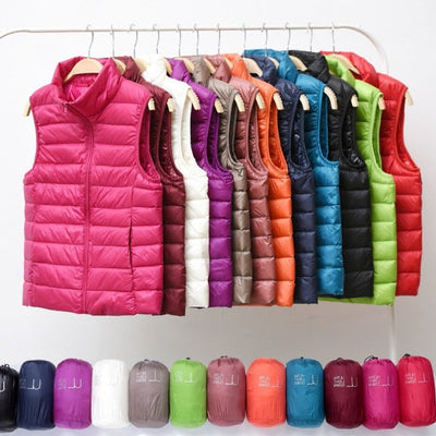 Ambrie - Elegant Casual Puffer Vest